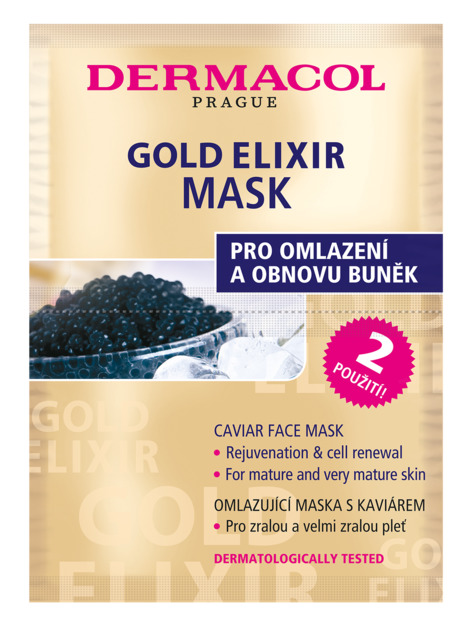 GOLD ELIXIR Mask • Dermacol – skin care, body care and make-up